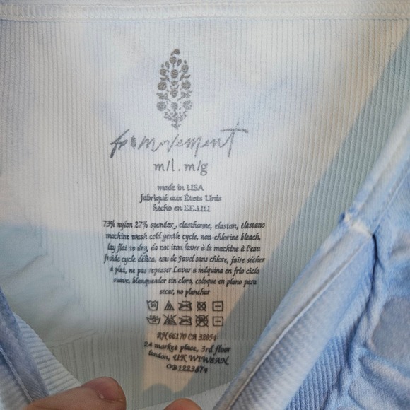 Nwot- free people movement Good Karma tie dye active brami, m/l - Picture 2 of 3